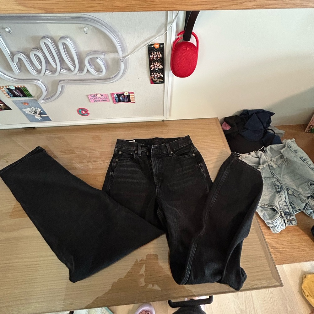 American Eagle Outfitters Black Straight Leg Jeans
